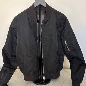 H&M Classic Black Bomber Jacket